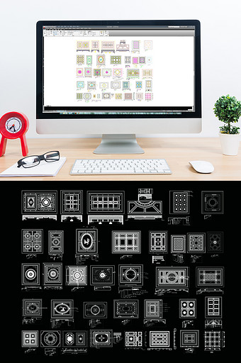 CAD天花吊顶综合图纸图片