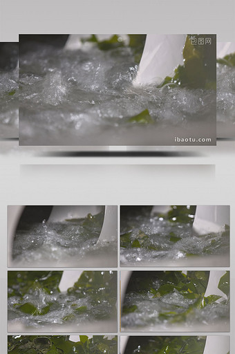 实拍海带清洗机械操作视频图片
