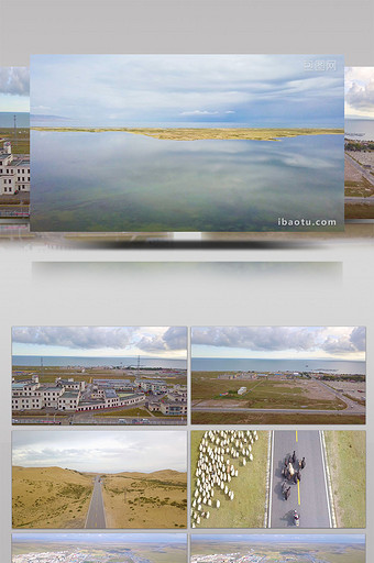 4K大气超高清青海湖航拍旅游实拍视频图片