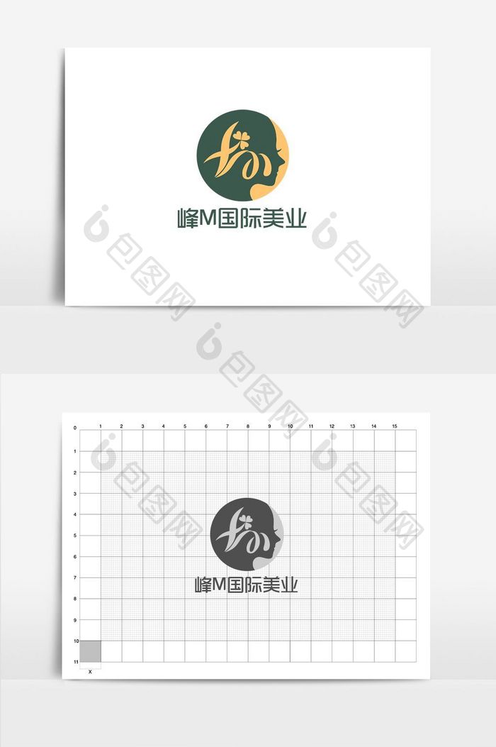 美容复古唯美logo