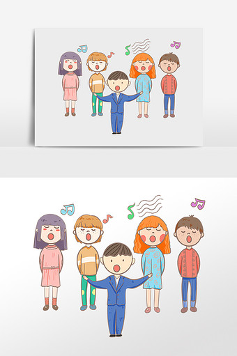 歌唱大赛图片本素材所属分类为歌唱大赛广告设计 ,主要用途为手绘卡通