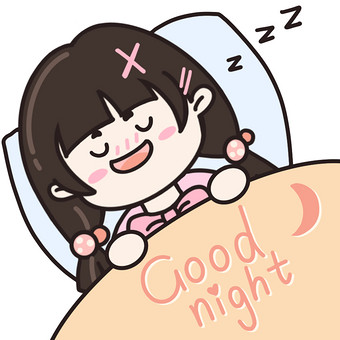 goodnight动漫少女图片
