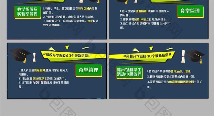 简洁关于高校开学返校的最新消息ae模板图片素材
