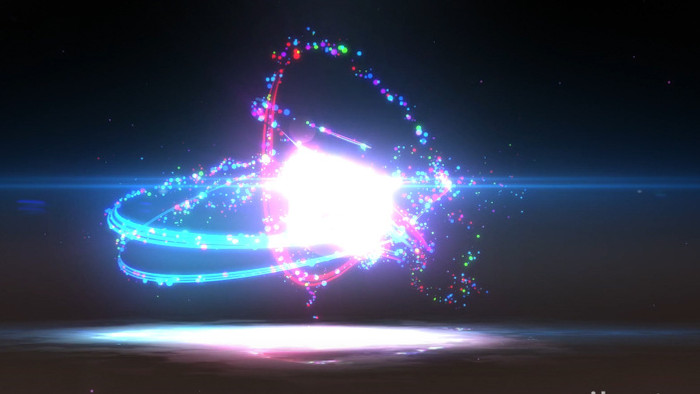 炫美的闪光粒子logo揭示特效AE模板