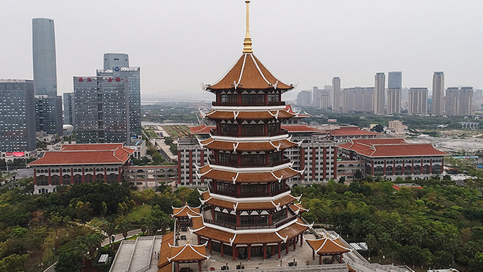 大气厦门旅游风景企业宣传航拍素材4K