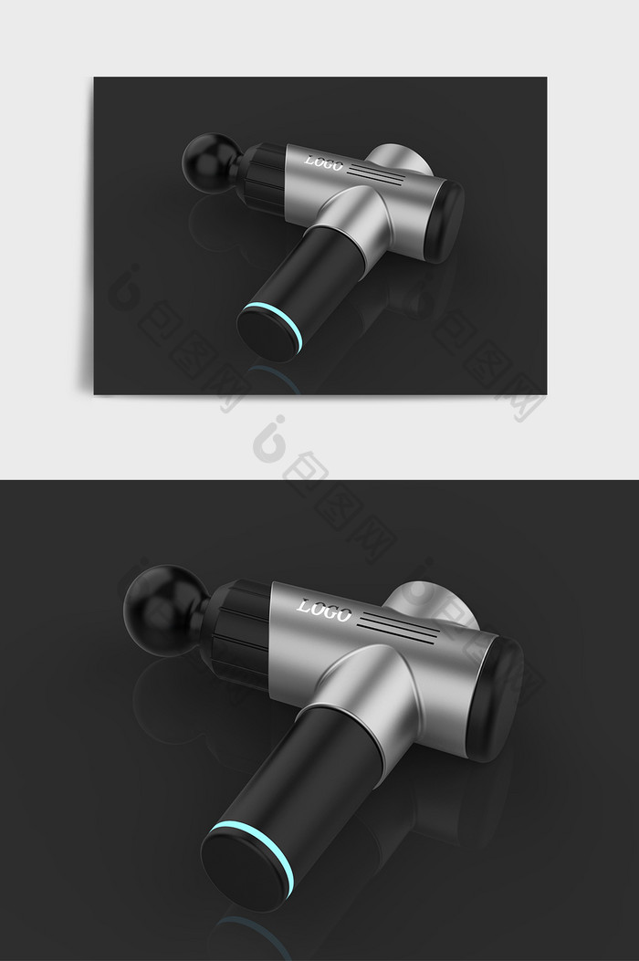 高端简约肌肉按摩器C4D模型