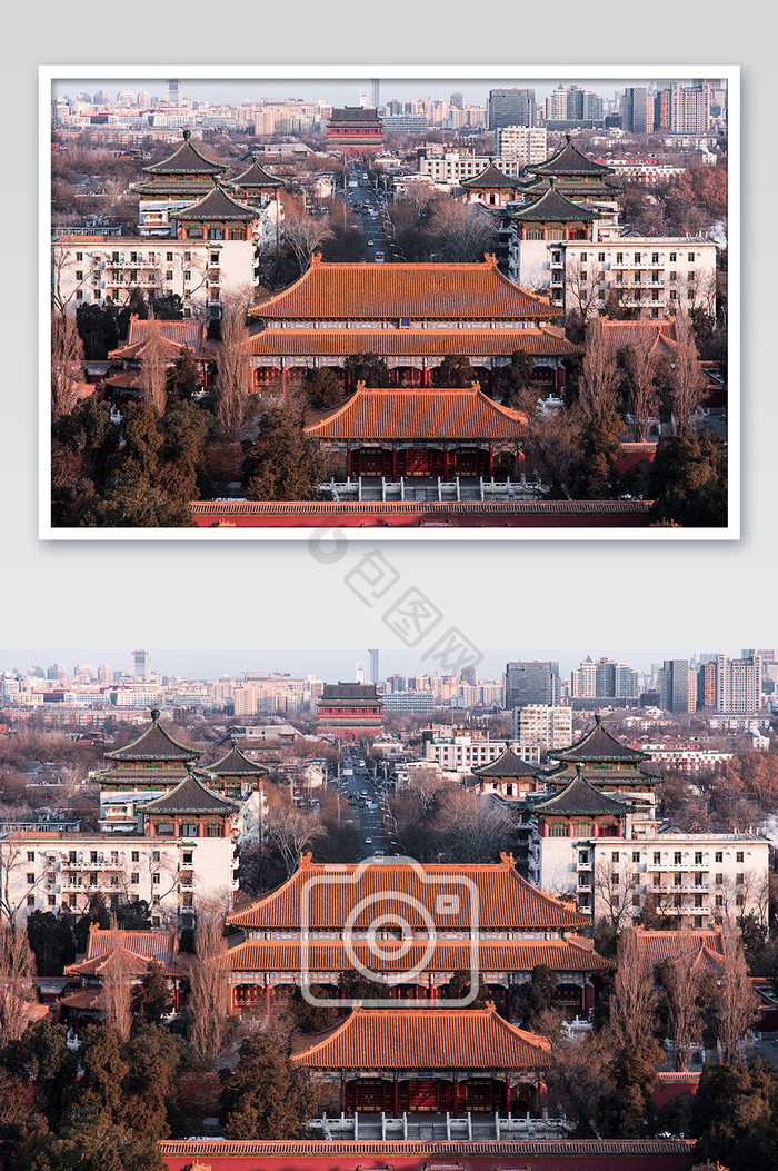 北京传统建筑中国风前门大街摄影图