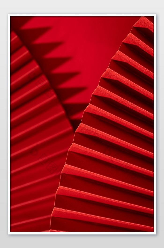 中国红扇面时尚背景图片