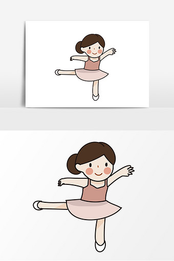 世界舞蹈日跳舞小女孩