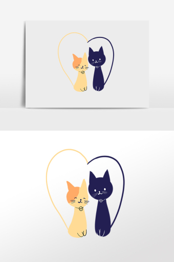 猫简笔画图片