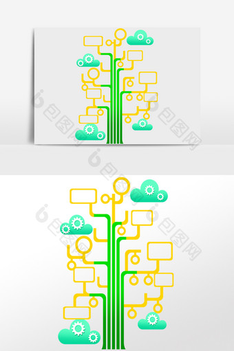 树状大树图表科技树图片