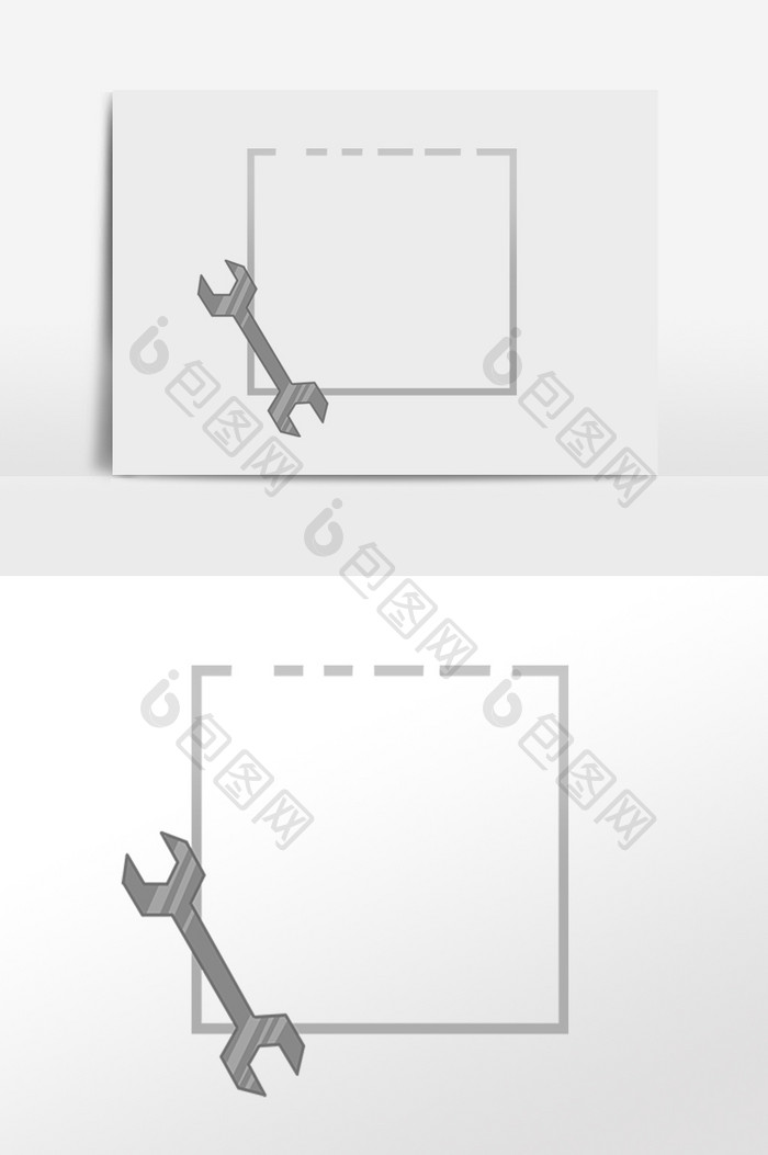 劳动节维修工具边框