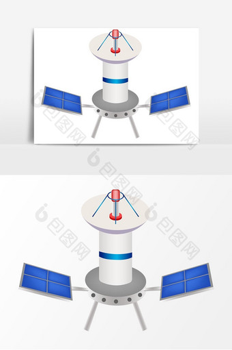 中国航天卫星矢量元素图片