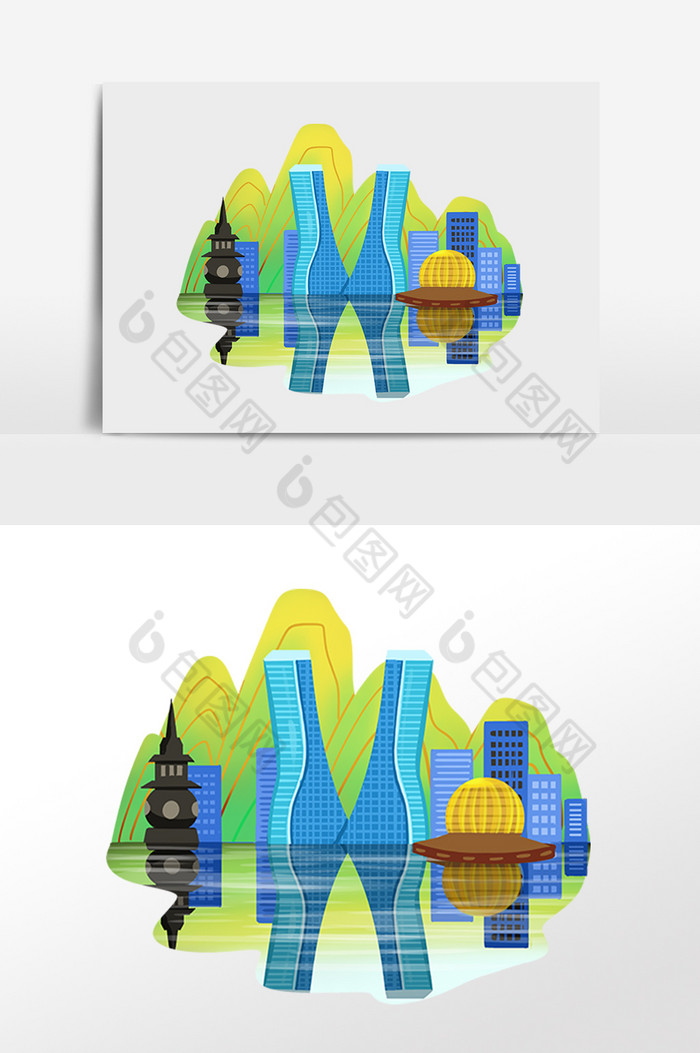 杭州地标建筑城市建筑图片图片