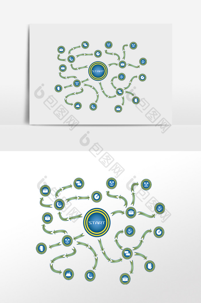 思维导图流程导视图图片图片