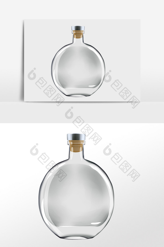 玻璃瓶透明瓶子酒瓶