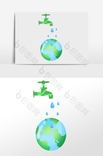 水资源水滴节约用水图片