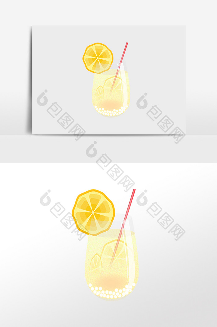 夏季果汁饮品柠檬水
