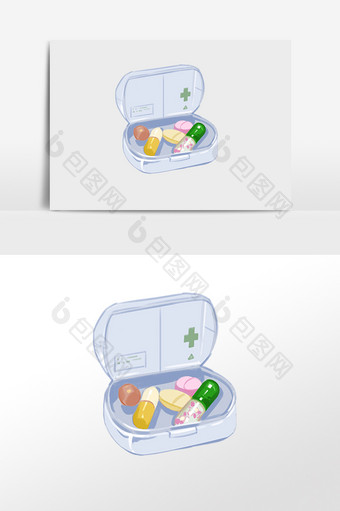 医疗医保药物药盒图片
