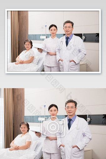 医院病房里的医生护士形象图片