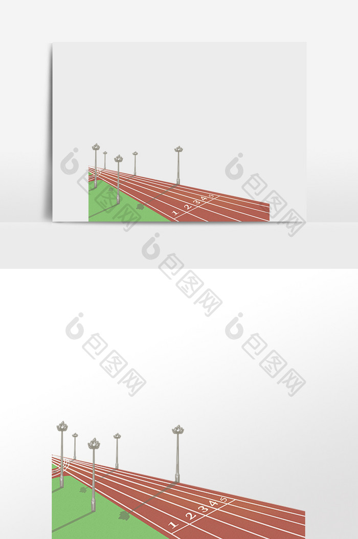 体育运动赛跑比赛跑道