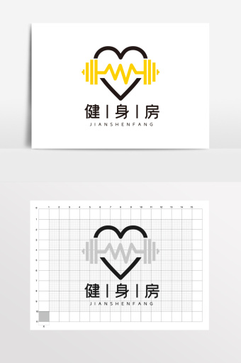 健身房logo素材 包图网