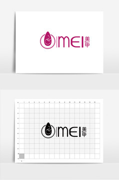 美甲logo美甲标志美甲美容标志