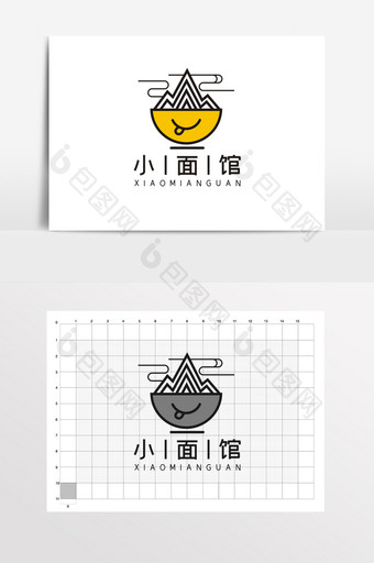 面馆面条小面LOGO标志VI图片