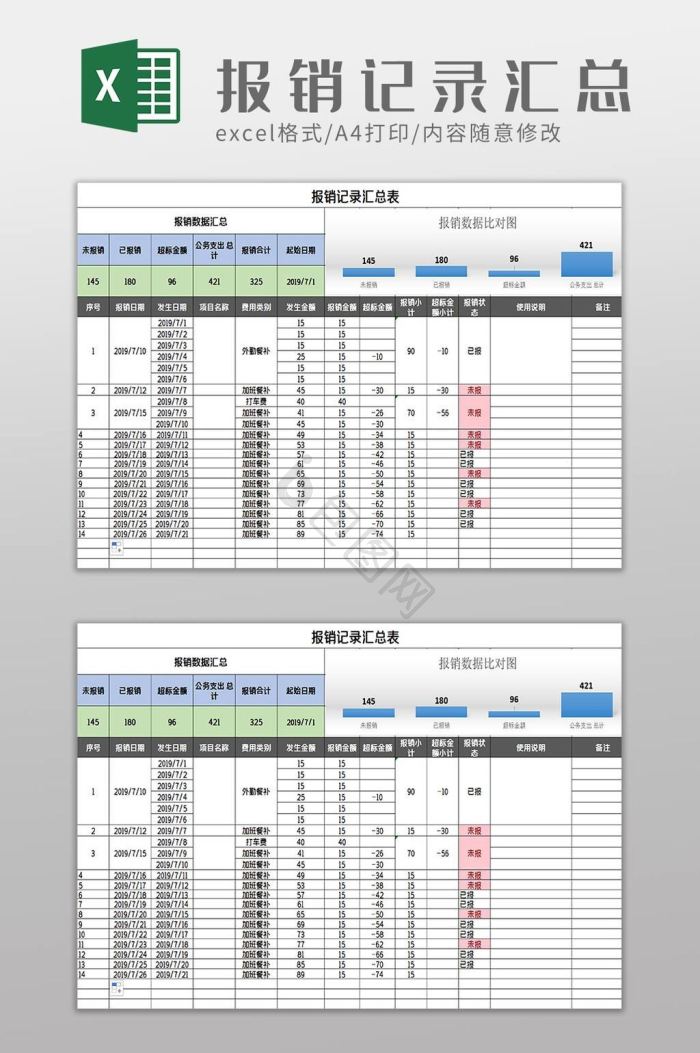 汇总表excel-汇总表excel图表-包图网