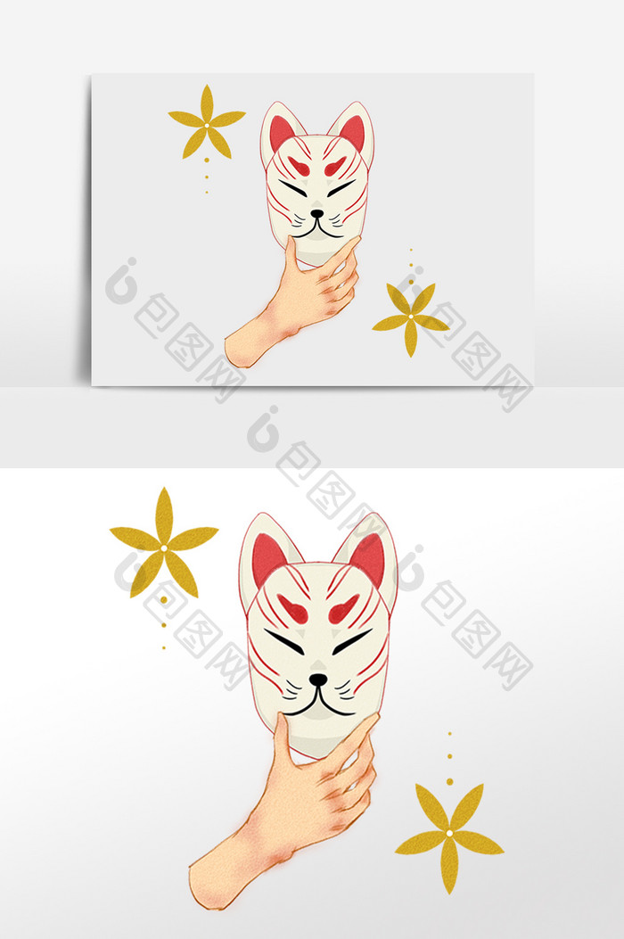 日本日式狐狸面具