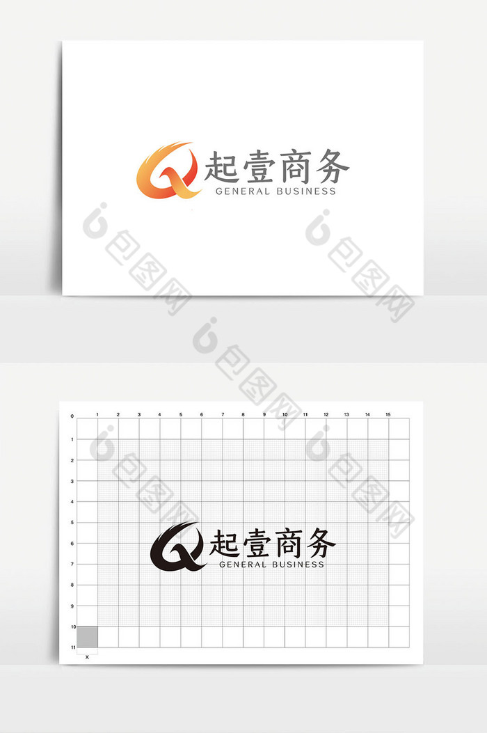 Q字母logoVI模板图片图片