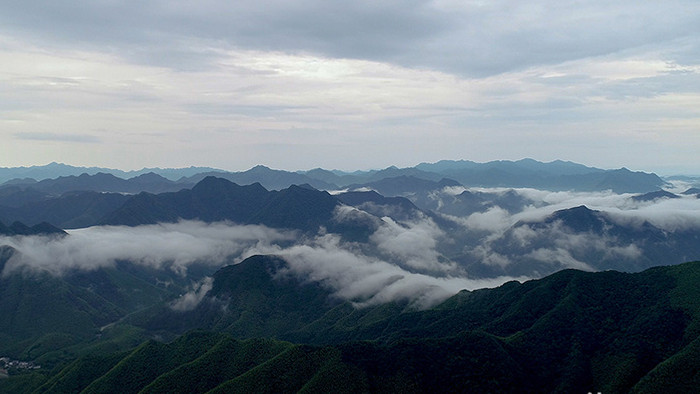 航拍4K高山云海