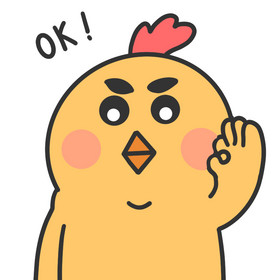 黄色小鸡ok动图表情包gif