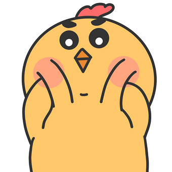 黄色小鸡揉脸动图表情包gif