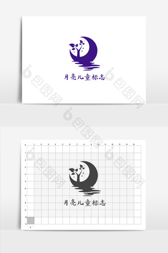 月亮儿童教育logo图片