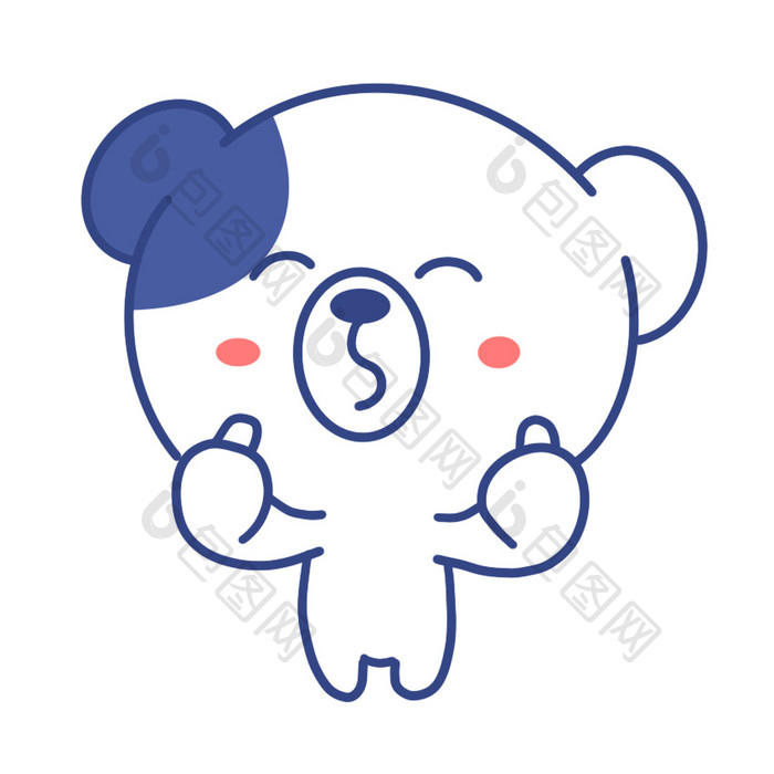 可爱小熊真棒动图表情包gif 图片下载 包图网