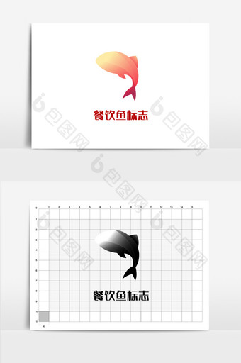 餐饮美食鱼logo图片