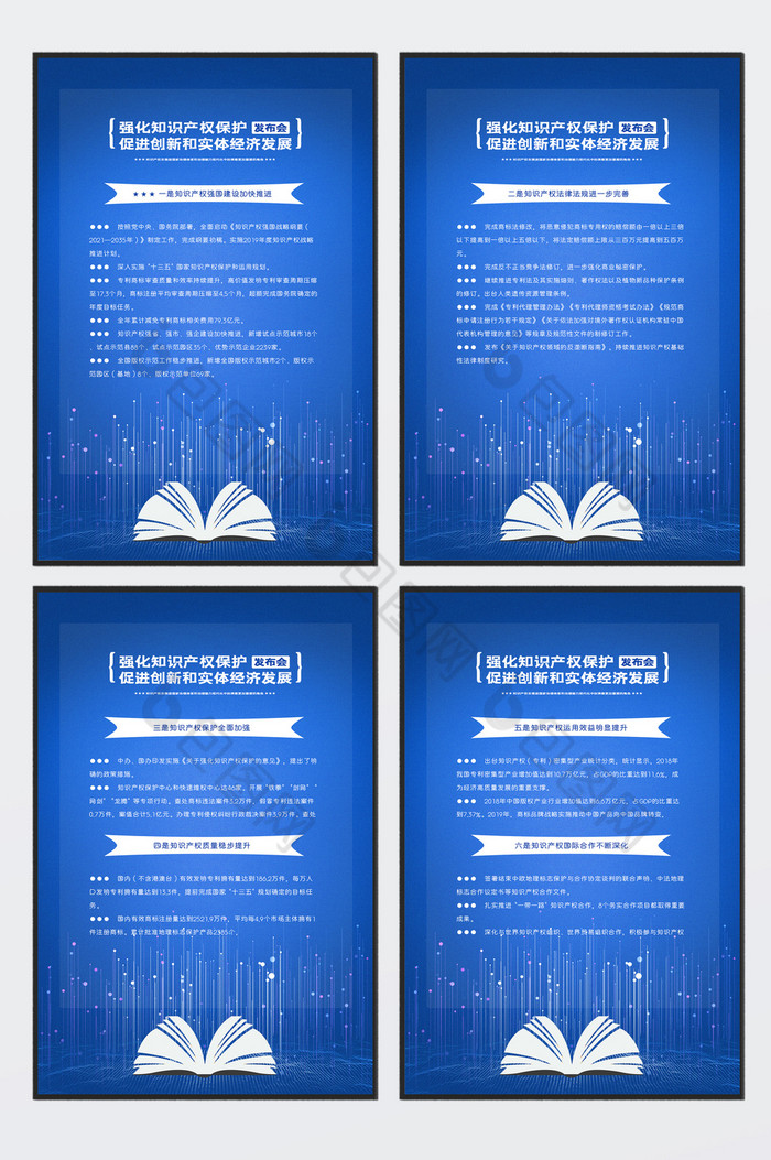 加强知识产权保护四件套挂图图片图片