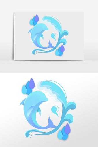 海洋日海洋生态保护海豚