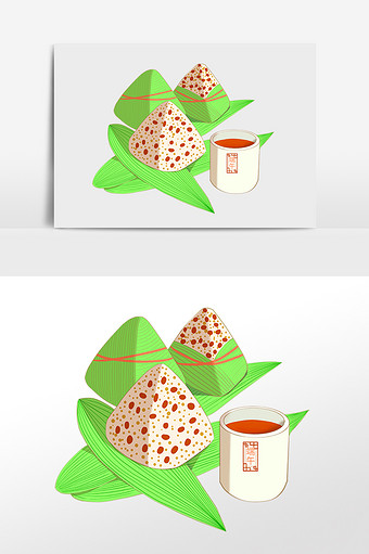 端午节红枣粽子小吃