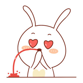 小兔兔表情包19流鼻血gif图