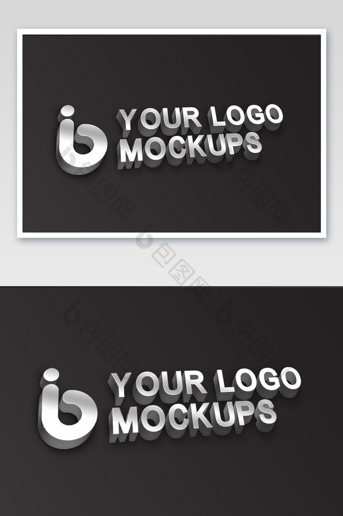 银色不锈钢金属字logo标志图片图片