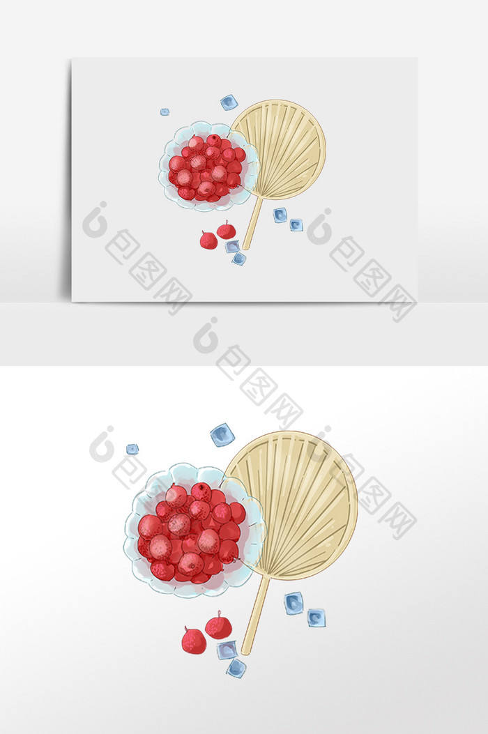 夏季大暑水果罐头