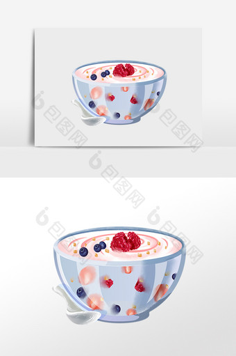 益生菌饮品水果酸奶图片