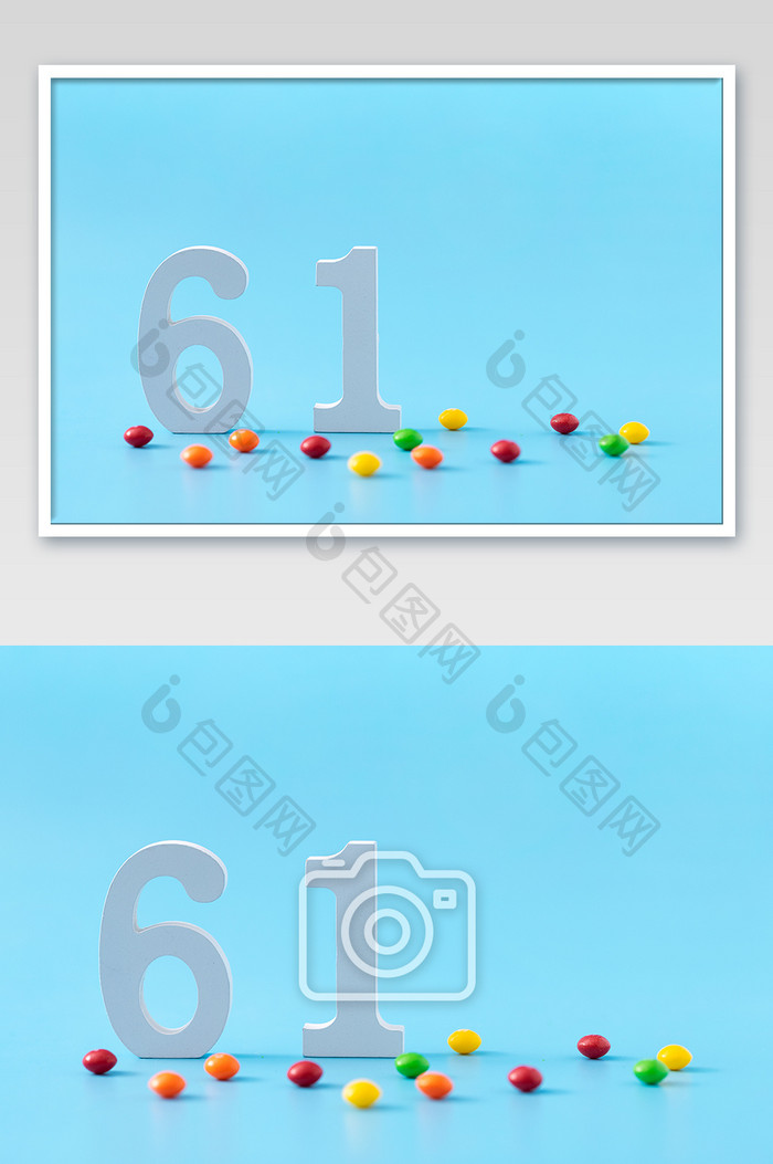 六一缤纷糖果儿童节创意背景
