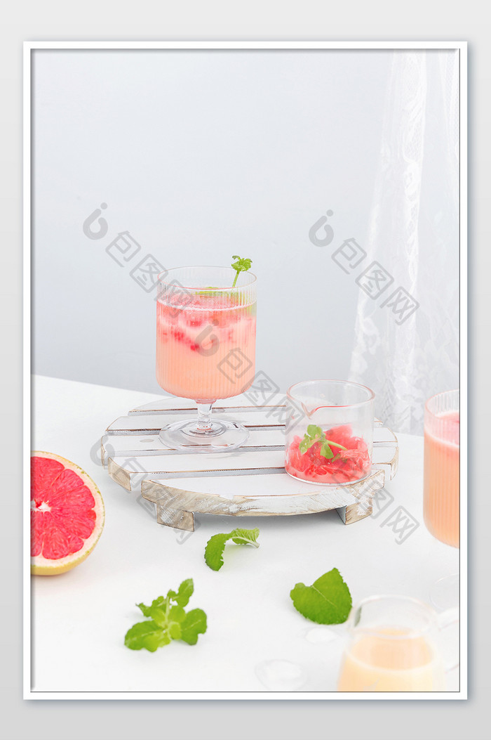 饮料西柚水果茶摄影图片