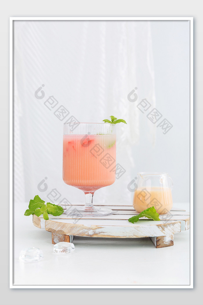 西柚饮料水果茶海报摄影图片图片
