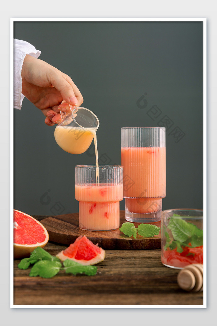 美食饮料西柚汁摄影图片