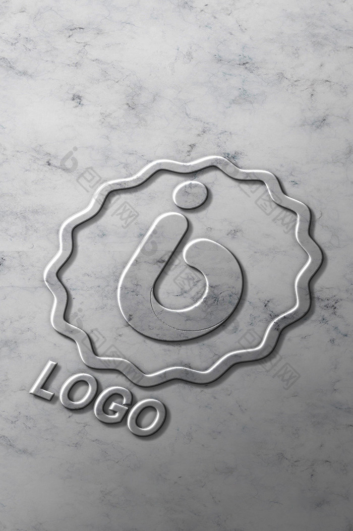 大理石纹路质感浮雕字logo标志图片图片