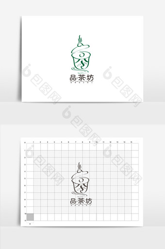 高端创意品茶坊LOGO图片